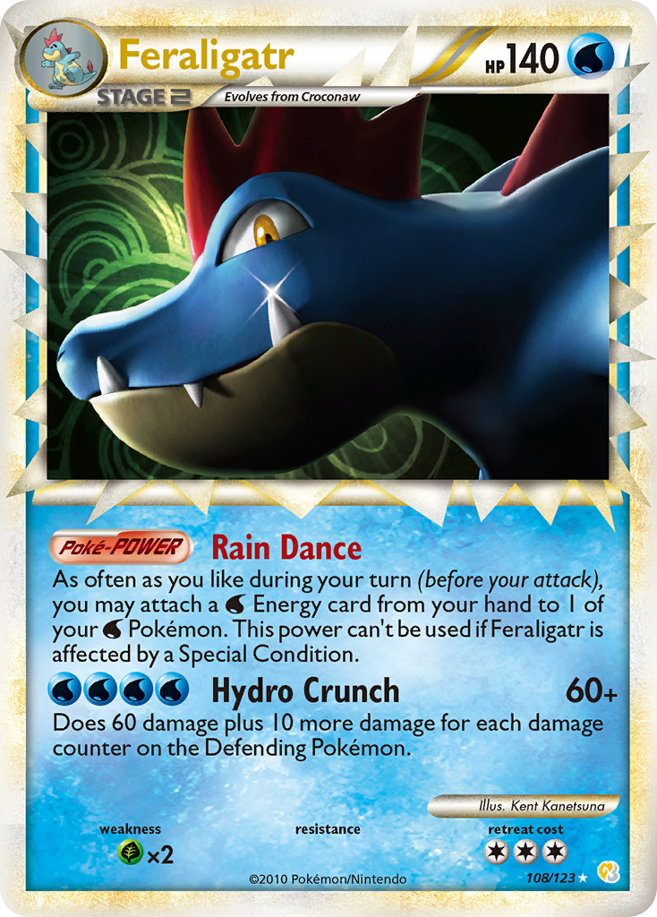 Feraligatr (108/123) [HeartGold & SoulSilver: Base Set] | Clutch Gaming