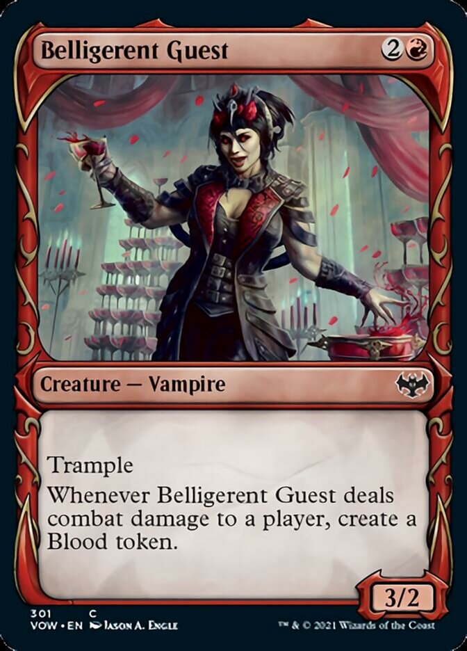 Belligerent Guest (Showcase Fang Frame) [Innistrad: Crimson Vow] | Clutch Gaming