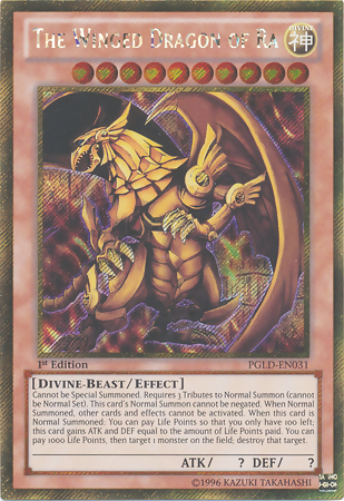 The Winged Dragon of Ra [PGLD-EN031] Gold Secret Rare | Clutch Gaming