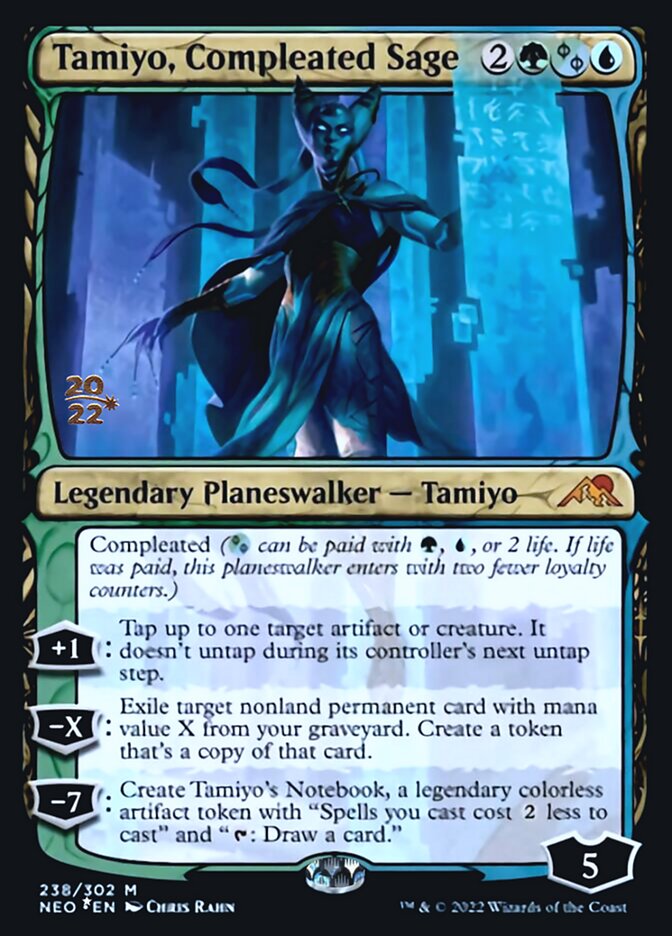 Tamiyo, Compleated Sage [Kamigawa: Neon Dynasty Prerelease Promos] | Clutch Gaming