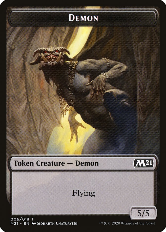 Angel // Demon Double-Sided Token [Core Set 2021 Tokens] | Clutch Gaming