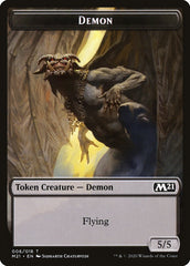 Bird // Demon Double-Sided Token [Core Set 2021 Tokens] | Clutch Gaming