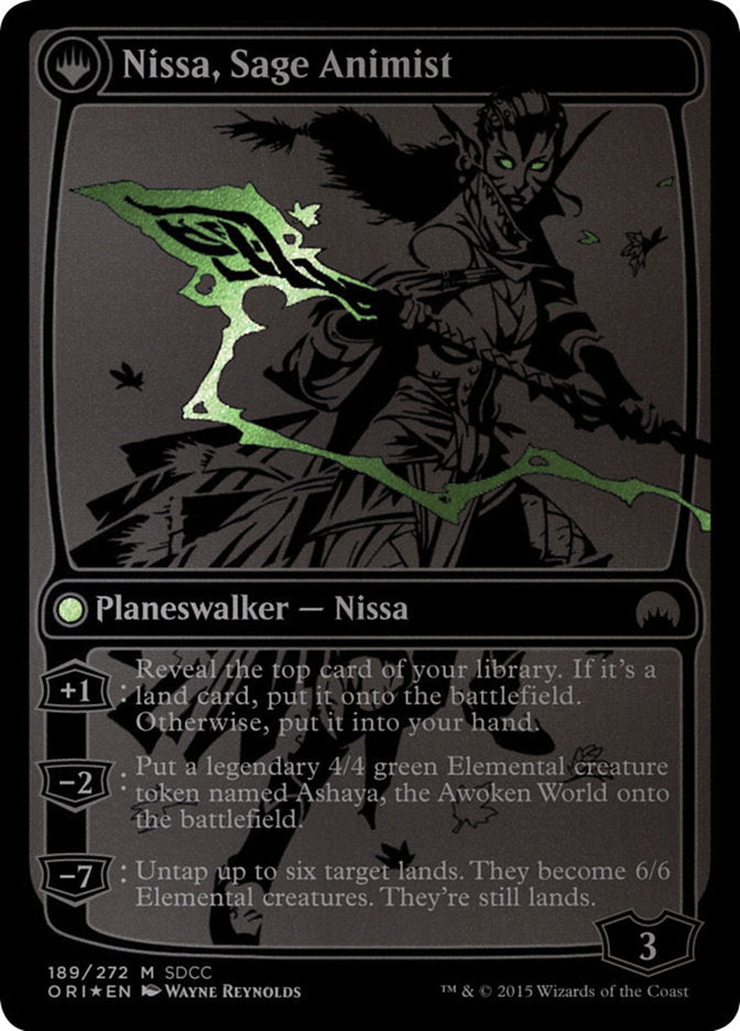 Nissa, Vastwood Seer // Nissa, Sage Animist [San Diego Comic-Con 2015] | Clutch Gaming