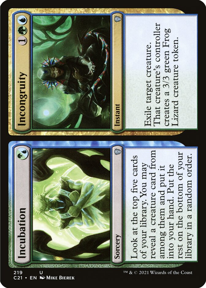 Incubation // Incongruity [Commander 2021] | Clutch Gaming