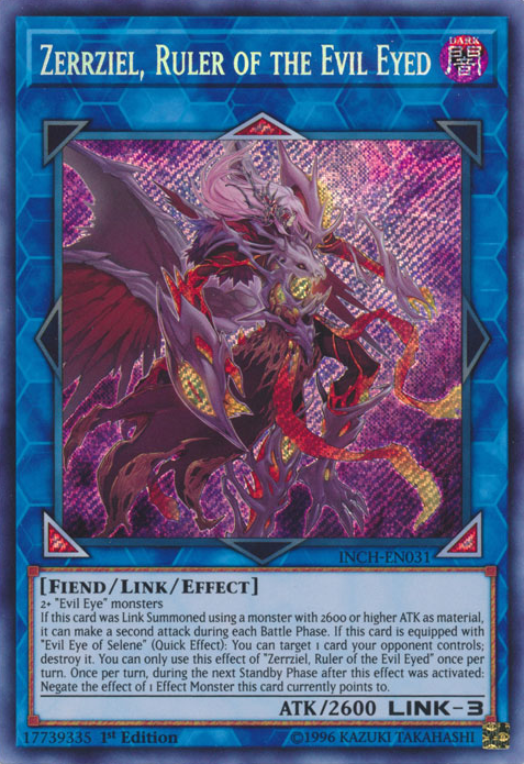 Zerrziel, Ruler of the Evil Eyed [INCH-EN031] Secret Rare | Clutch Gaming