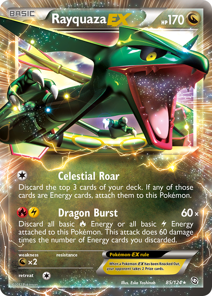 Rayquaza EX (85/124) [Black & White: Dragons Exalted] | Clutch Gaming