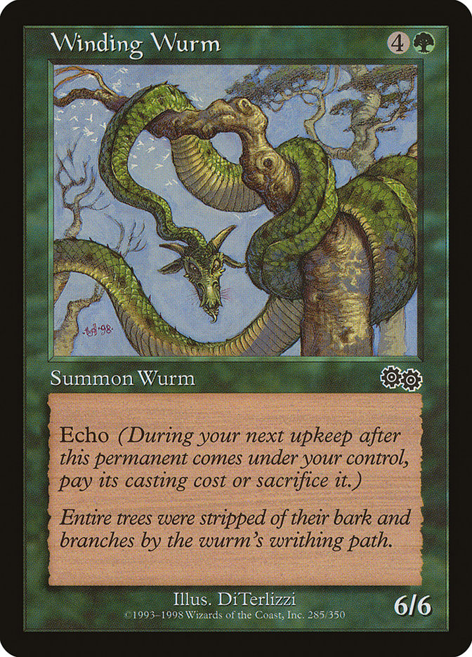 Winding Wurm [Urza's Saga] | Clutch Gaming