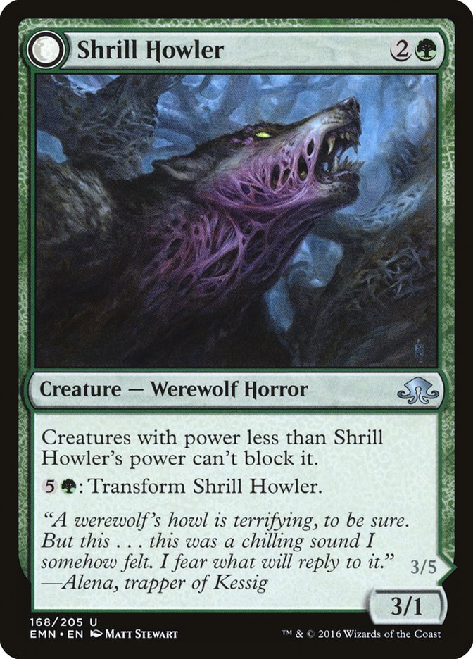 Shrill Howler // Howling Chorus [Eldritch Moon] | Clutch Gaming