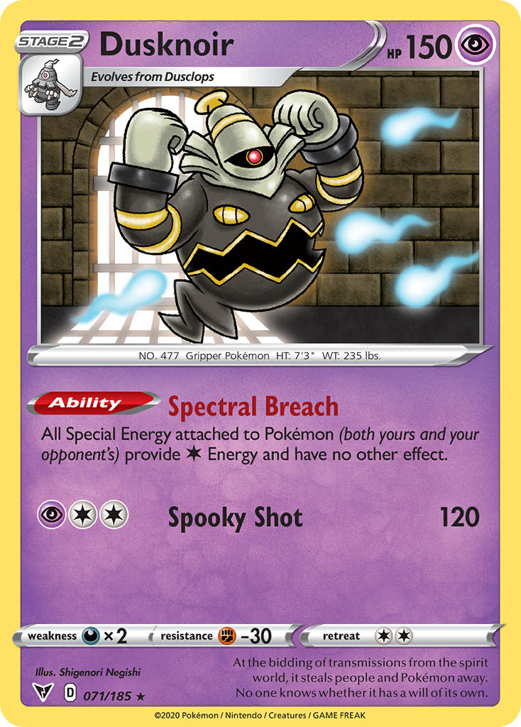 Dusknoir (071/185) [Sword & Shield: Vivid Voltage] | Clutch Gaming