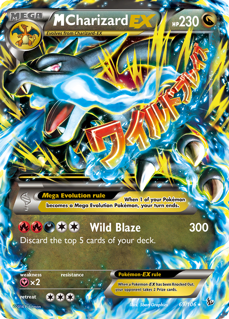 M Charizard EX (69/106) [XY: Flashfire] | Clutch Gaming