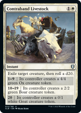 Contraband Livestock [Commander Legends: Battle for Baldur's Gate] | Clutch Gaming