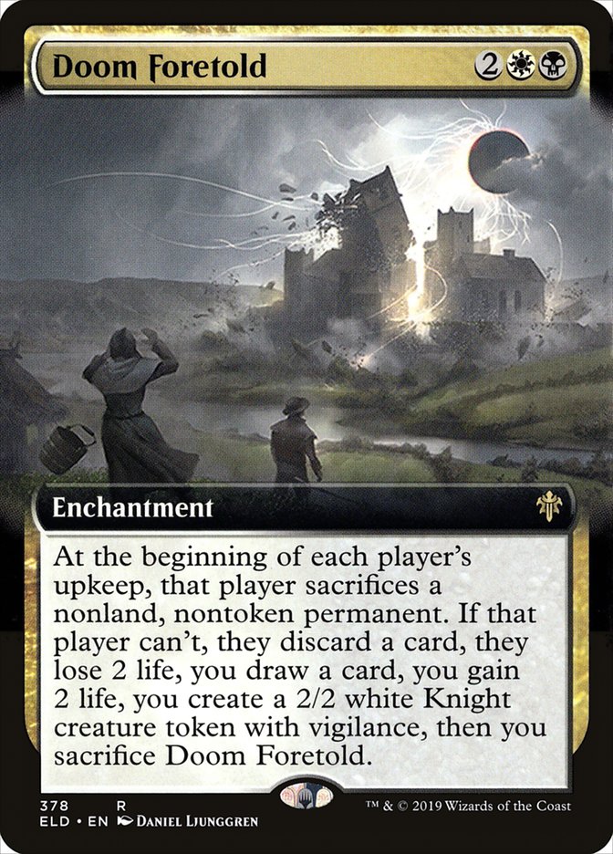 Doom Foretold (Extended Art) [Throne of Eldraine] | Clutch Gaming