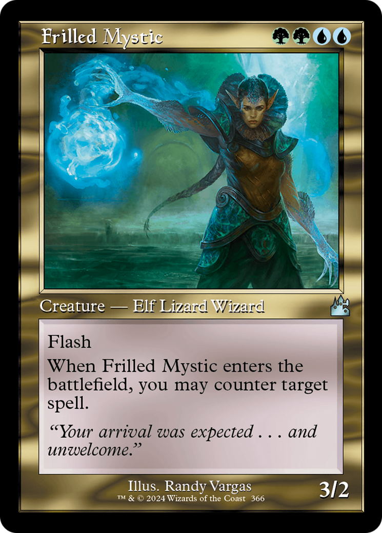 Frilled Mystic (Retro Frame) [Ravnica Remastered] | Clutch Gaming