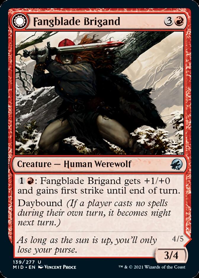 Fangblade Brigand // Fangblade Eviscerator [Innistrad: Midnight Hunt] | Clutch Gaming