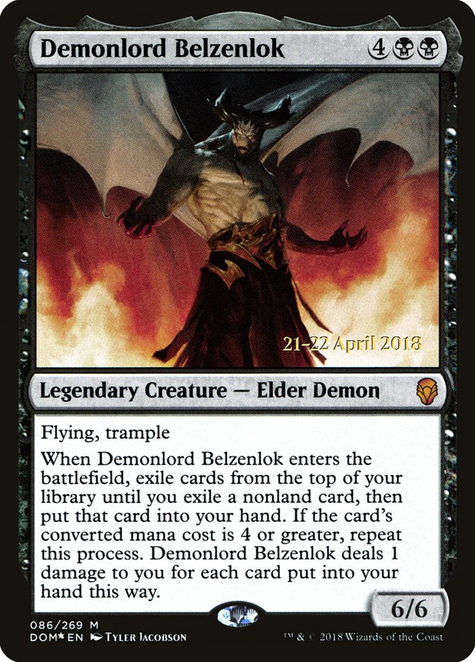 Demonlord Belzenlok [Dominaria Prerelease Promos] | Clutch Gaming