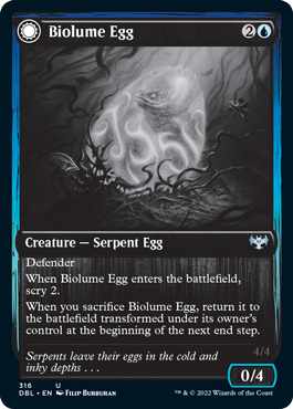 Biolume Egg // Biolume Serpent [Innistrad: Double Feature] | Clutch Gaming