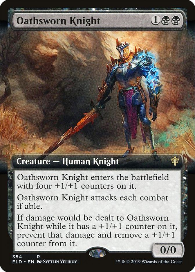 Oathsworn Knight (Extended Art) [Throne of Eldraine] | Clutch Gaming