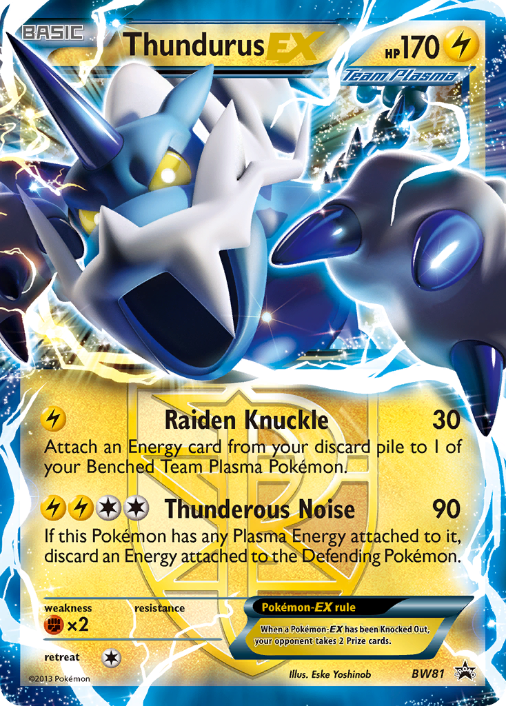 Thundurus EX (BW81) [Black & White: Black Star Promos] | Clutch Gaming