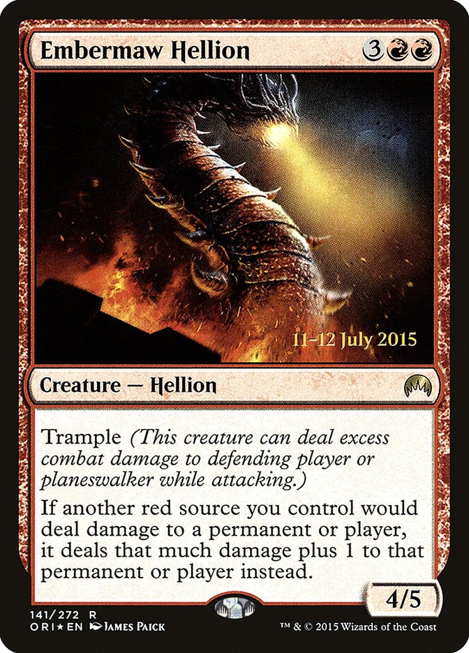 Embermaw Hellion [Magic Origins Prerelease Promos] | Clutch Gaming