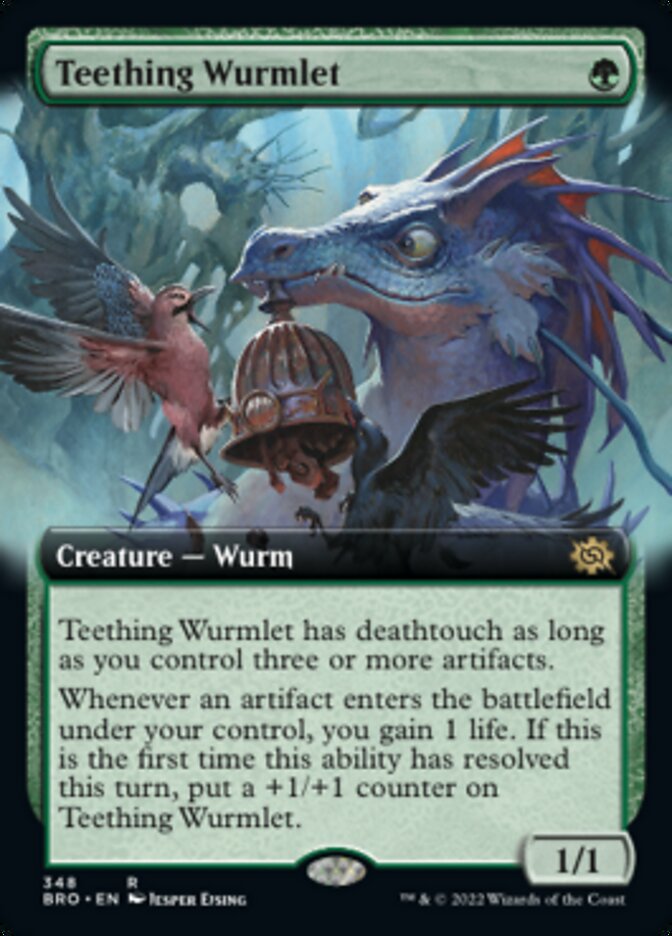 Teething Wurmlet (Extended Art) [The Brothers' War] | Clutch Gaming