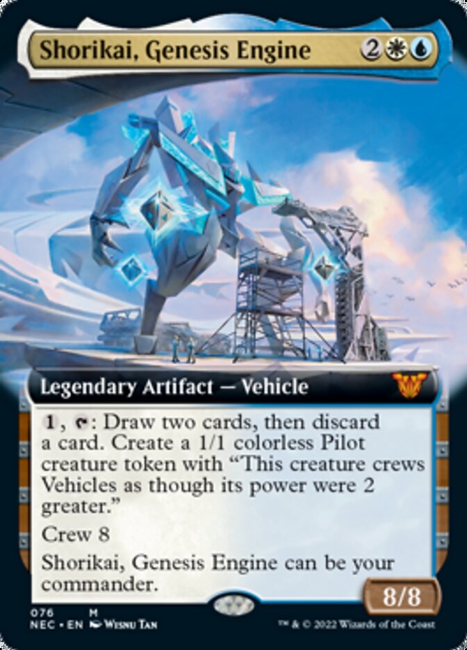 Shorikai, Genesis Engine (Extended Art) [Kamigawa: Neon Dynasty Commander] | Clutch Gaming