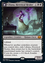 Liliana, Heretical Healer // Liliana, Defiant Necromancer [Commander Collection: Black] | Clutch Gaming