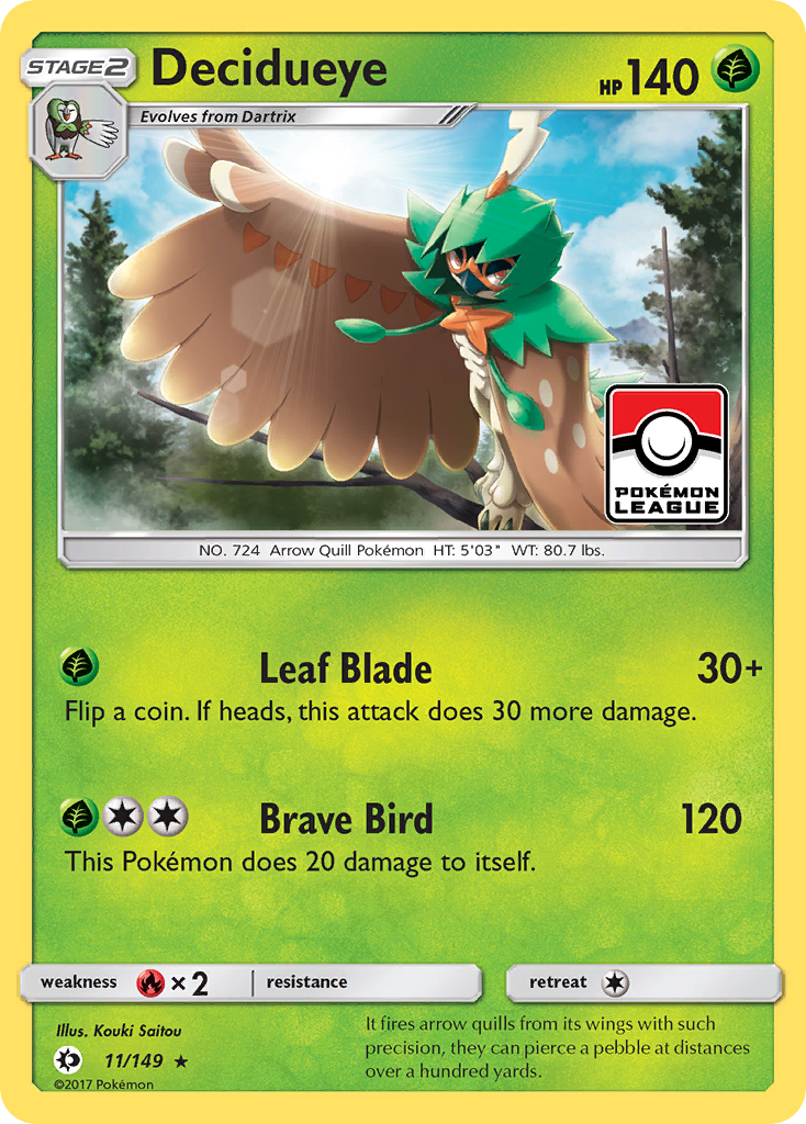 Decidueye (11/149) [Sun & Moon: Base Set] | Clutch Gaming