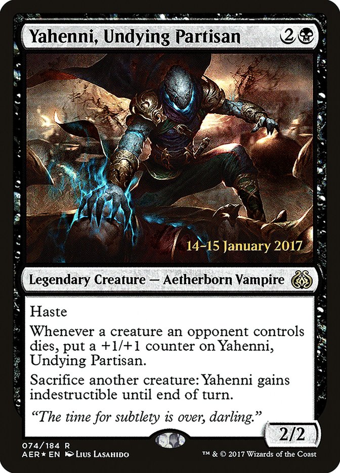 Yahenni, Undying Partisan [Aether Revolt Prerelease Promos] | Clutch Gaming