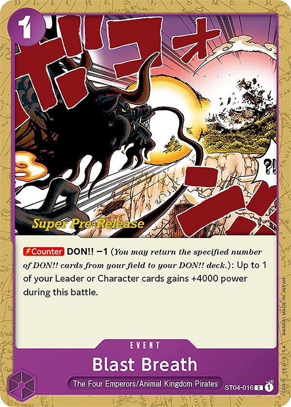 Blast Breath [Super Pre-Release Starter Deck: Animal Kingdom Pirates] | Clutch Gaming
