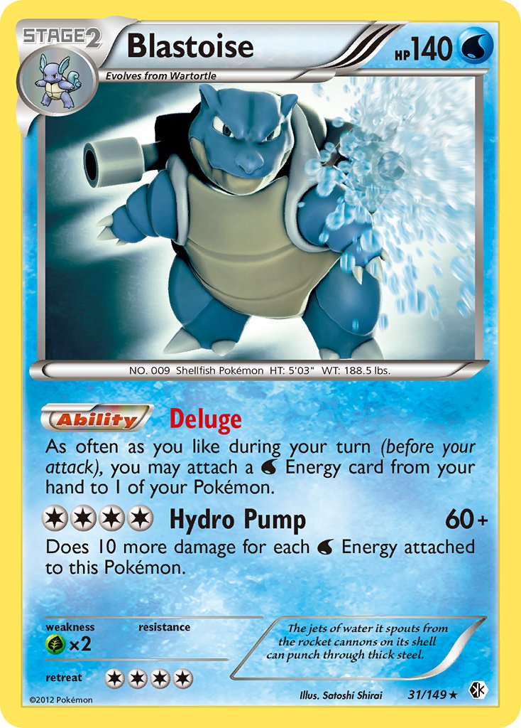 Blastoise (31/149) (Theme Deck Exclusive) [Black & White: Boundaries Crossed] | Clutch Gaming