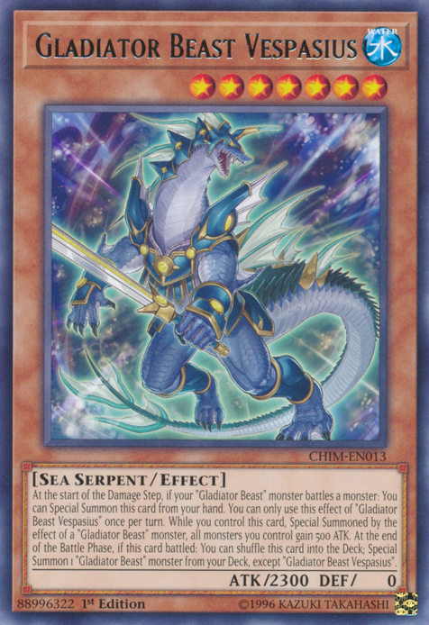 Gladiator Beast Vespasius [CHIM-EN013] Rare | Clutch Gaming