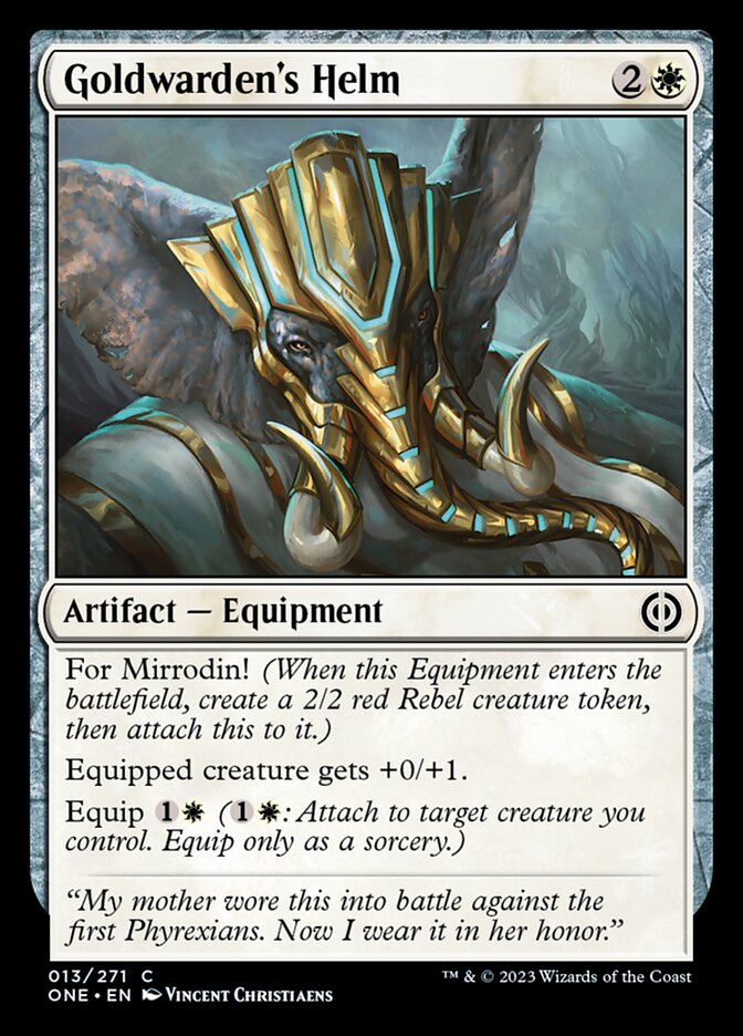 Goldwarden's Helm [Phyrexia: All Will Be One] | Clutch Gaming