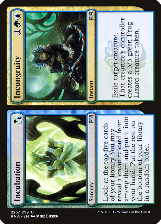 Incubation // Incongruity [Ravnica Allegiance] | Clutch Gaming