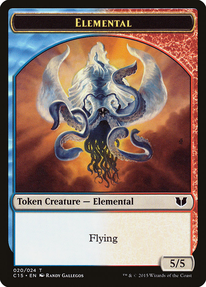 Drake // Elemental (020) Double-Sided Token [Commander 2015 Tokens] | Clutch Gaming