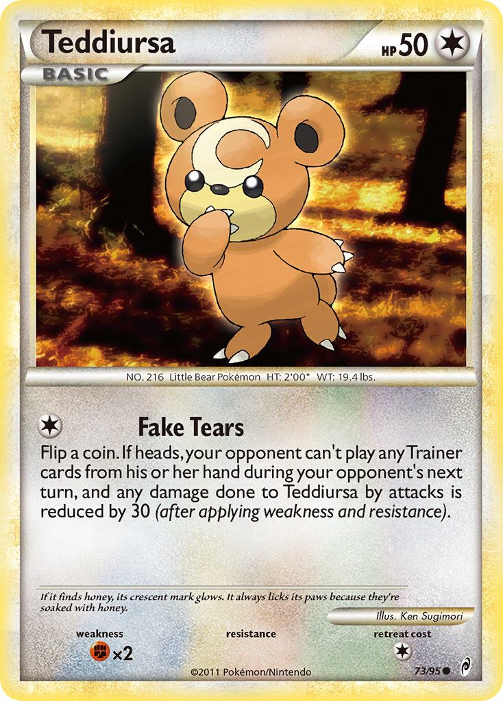 Teddiursa (73/95) [HeartGold & SoulSilver: Call of Legends] | Clutch Gaming