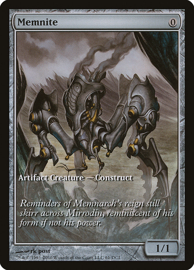 Memnite (Game Day) (Extended Art) [Scars of Mirrodin Promos] | Clutch Gaming