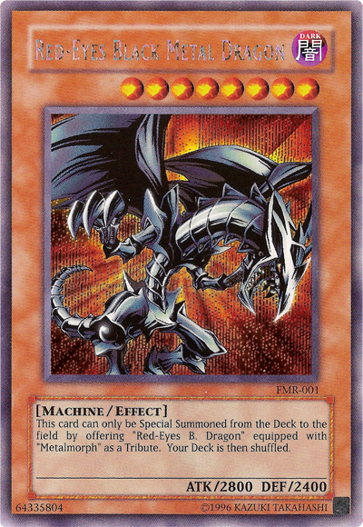 Red-Eyes Black Metal Dragon (Forbidden Memories) [FMR-001] Prismatic Secret Rare | Clutch Gaming