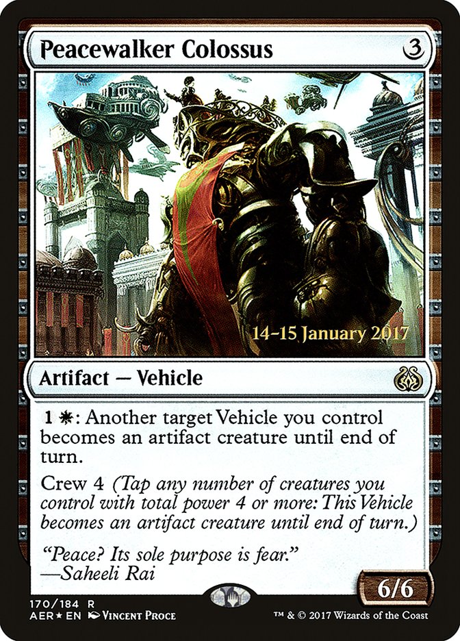 Peacewalker Colossus [Aether Revolt Prerelease Promos] | Clutch Gaming