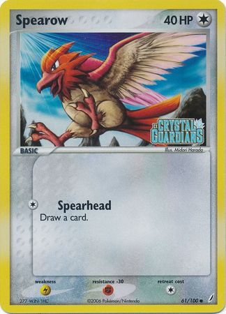 Spearow (61/100) (Stamped) [EX: Crystal Guardians] | Clutch Gaming