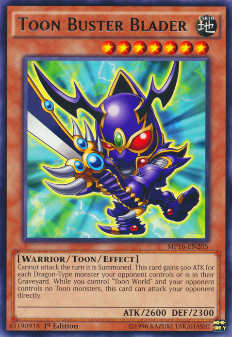 Toon Buster Blader [MP16-EN205] Rare | Clutch Gaming