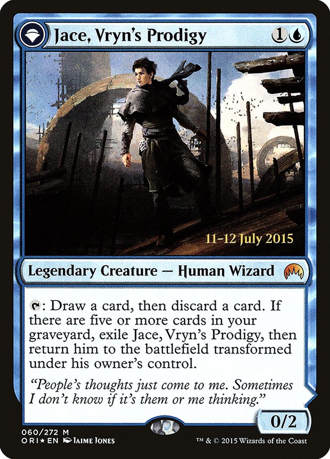 Jace, Vryn's Prodigy // Jace, Telepath Unbound [Magic Origins Prerelease Promos] | Clutch Gaming