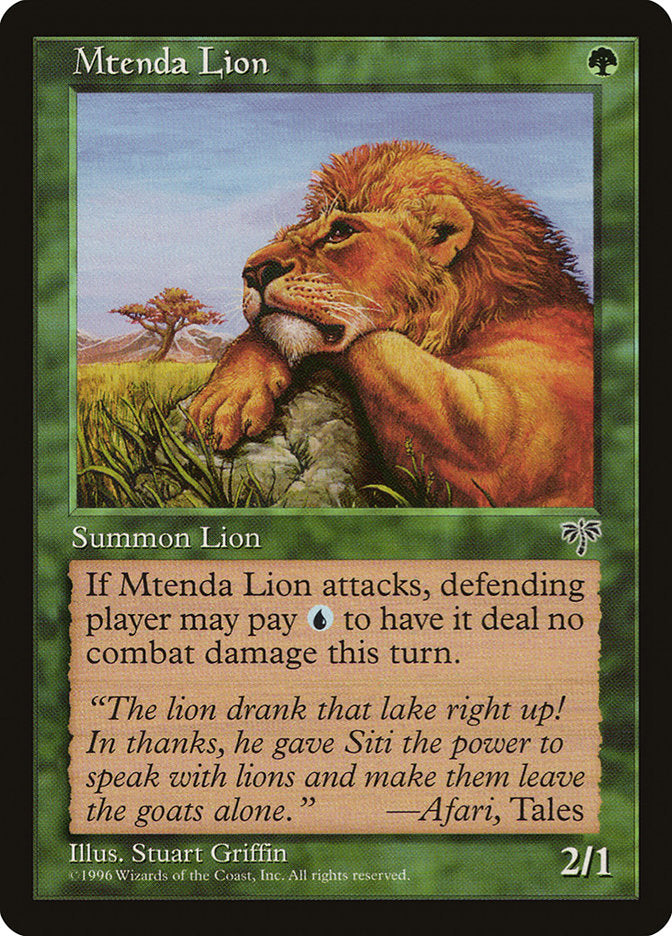 Mtenda Lion [Mirage] | Clutch Gaming