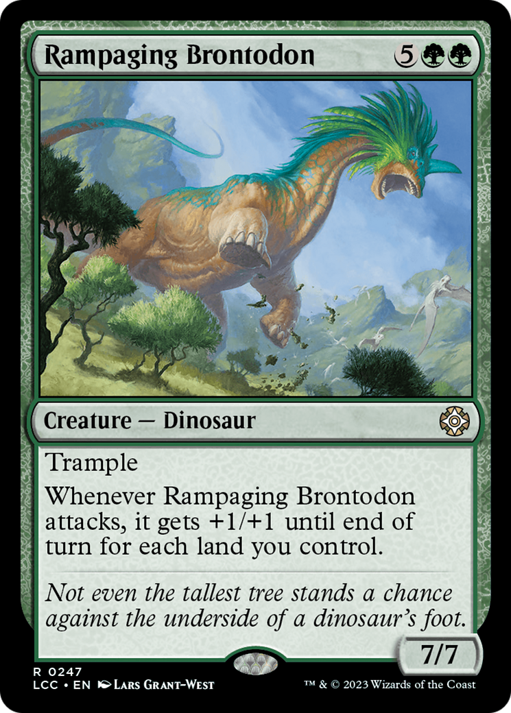 Rampaging Brontodon [The Lost Caverns of Ixalan Commander] | Clutch Gaming