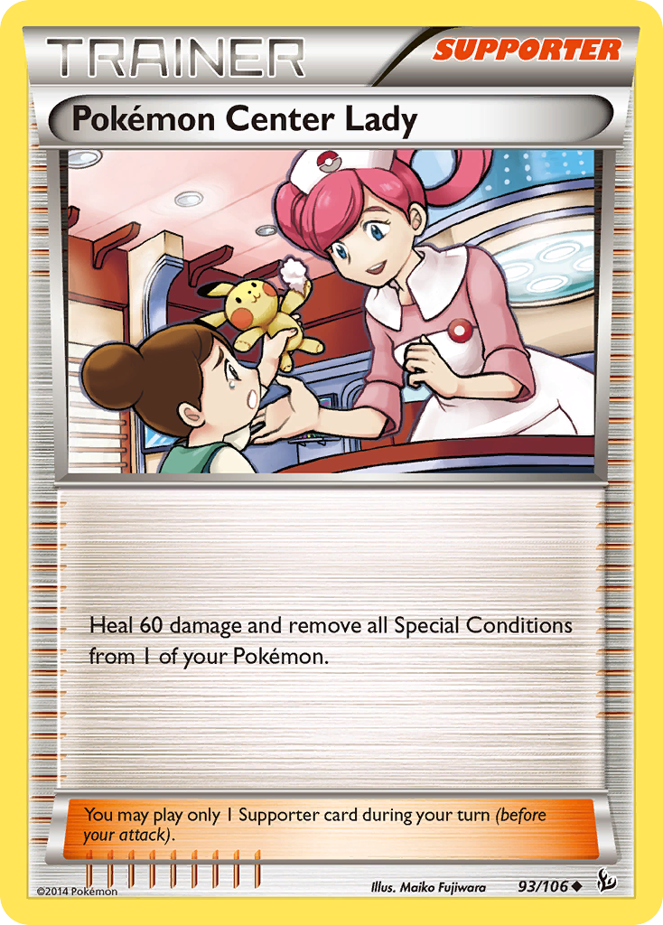 Pokemon Center Lady (93/106) [XY: Flashfire] | Clutch Gaming