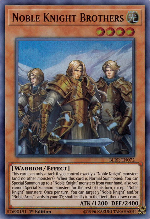 Noble Knight Brothers [BLRR-EN072] Ultra Rare | Clutch Gaming