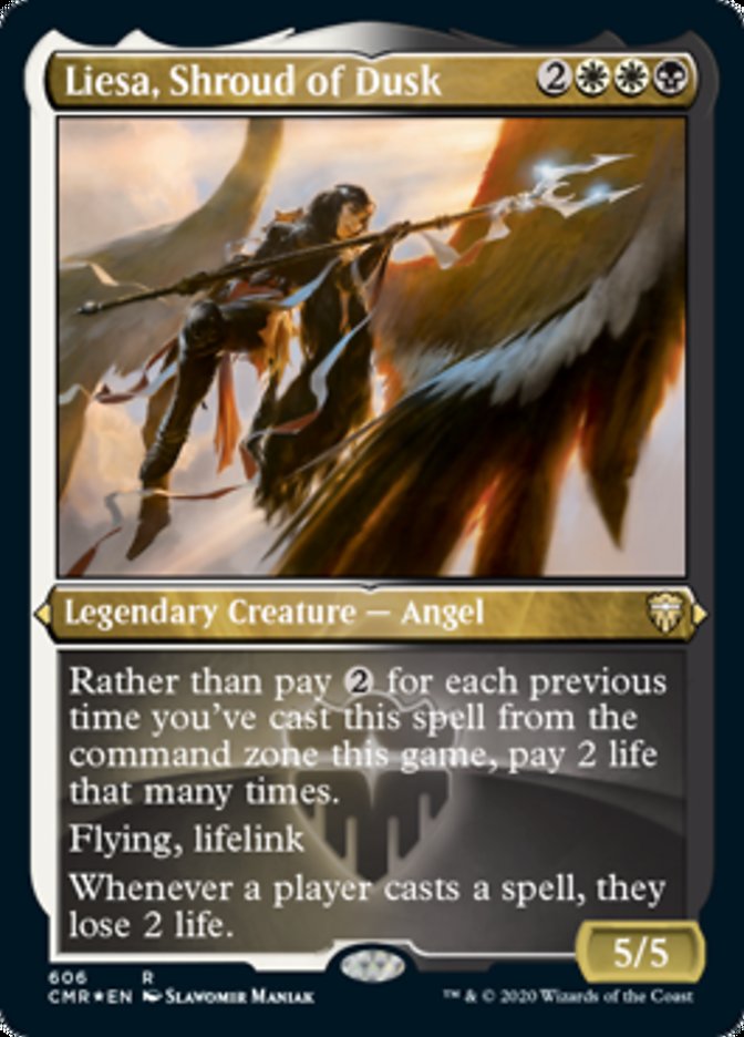 Liesa, Shroud of Dusk (Etched) [Commander Legends] | Clutch Gaming