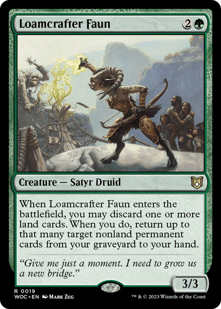 Loamcrafter Faun [Wilds of Eldraine Commander] | Clutch Gaming