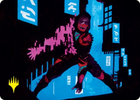 Return to Action Art Card (Gold-Stamped Signature) [Kamigawa: Neon Dynasty Art Series] | Clutch Gaming