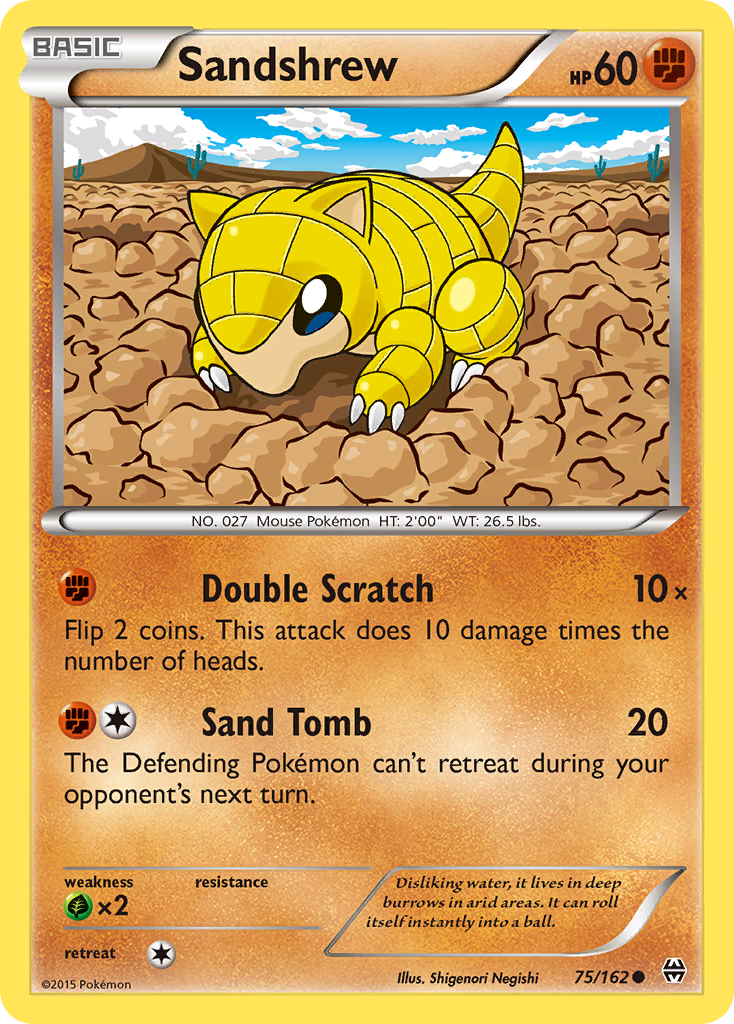 Sandshrew (75/162) [XY: BREAKthrough] | Clutch Gaming