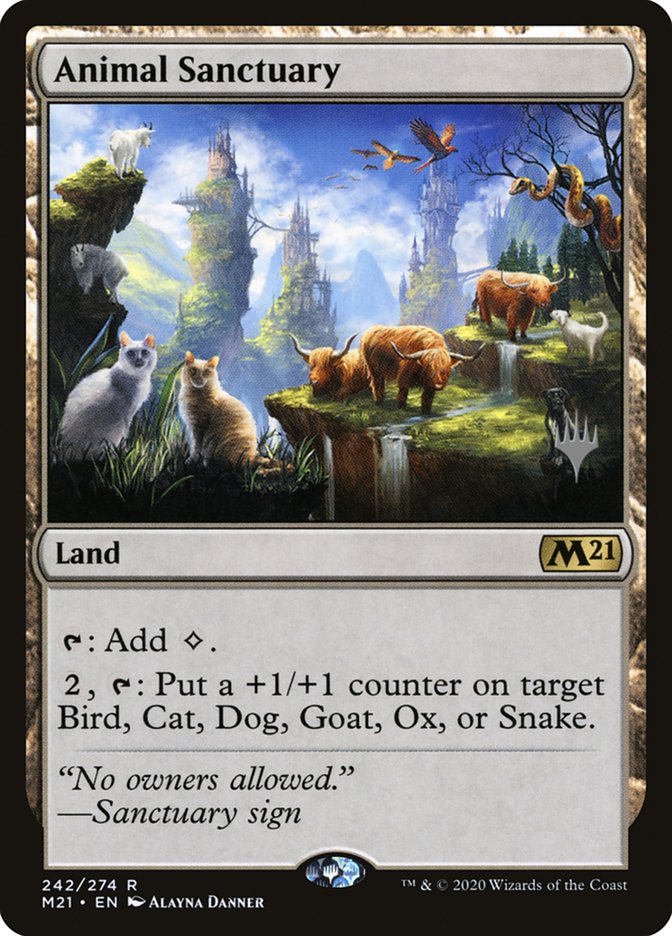 Animal Sanctuary (Promo Pack) [Core Set 2021 Promos] | Clutch Gaming